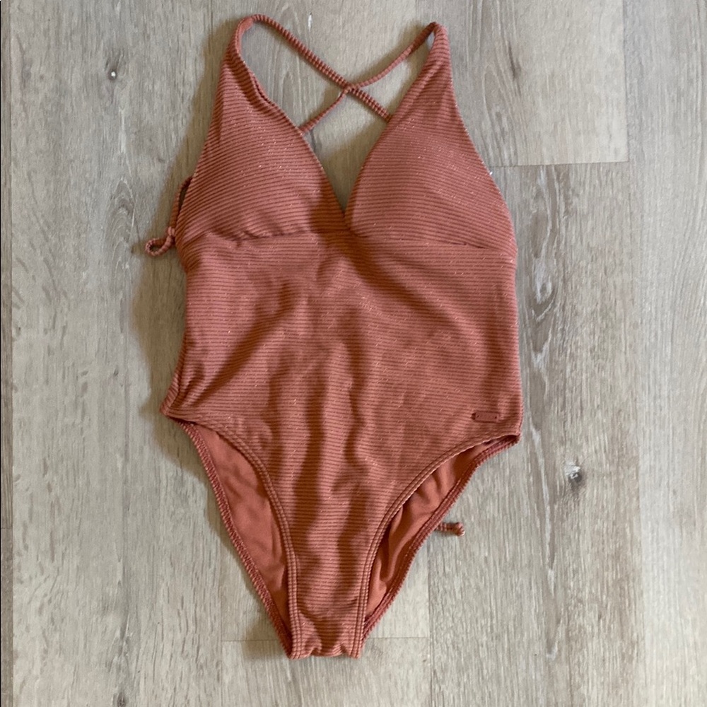 Kids Rust One Piece Swimsuit